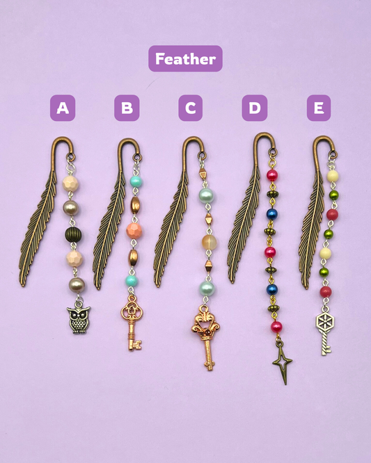 Antique Copper Beaded Bookmark
