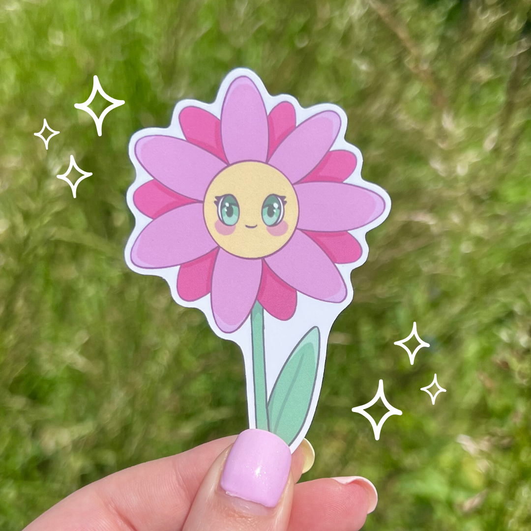 Gerbera Plant Pal Sticker