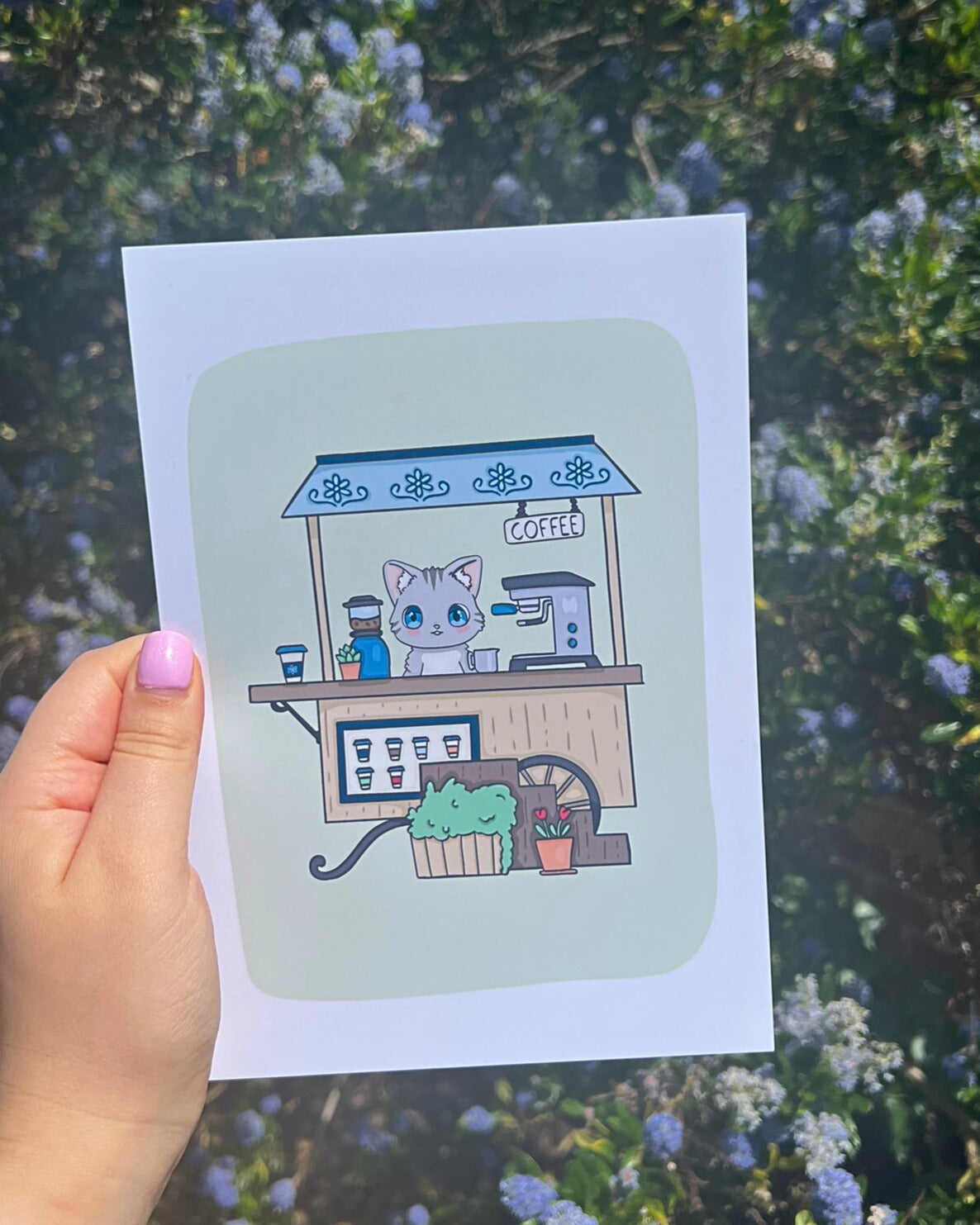 Kemuri's Coffee Cart Art Print