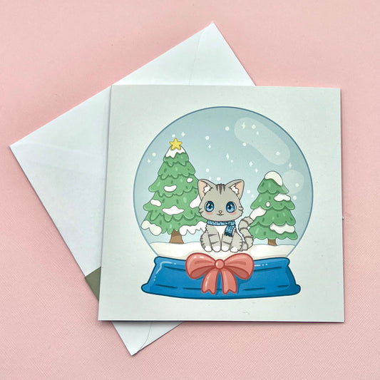 Snow globe Christmas Card