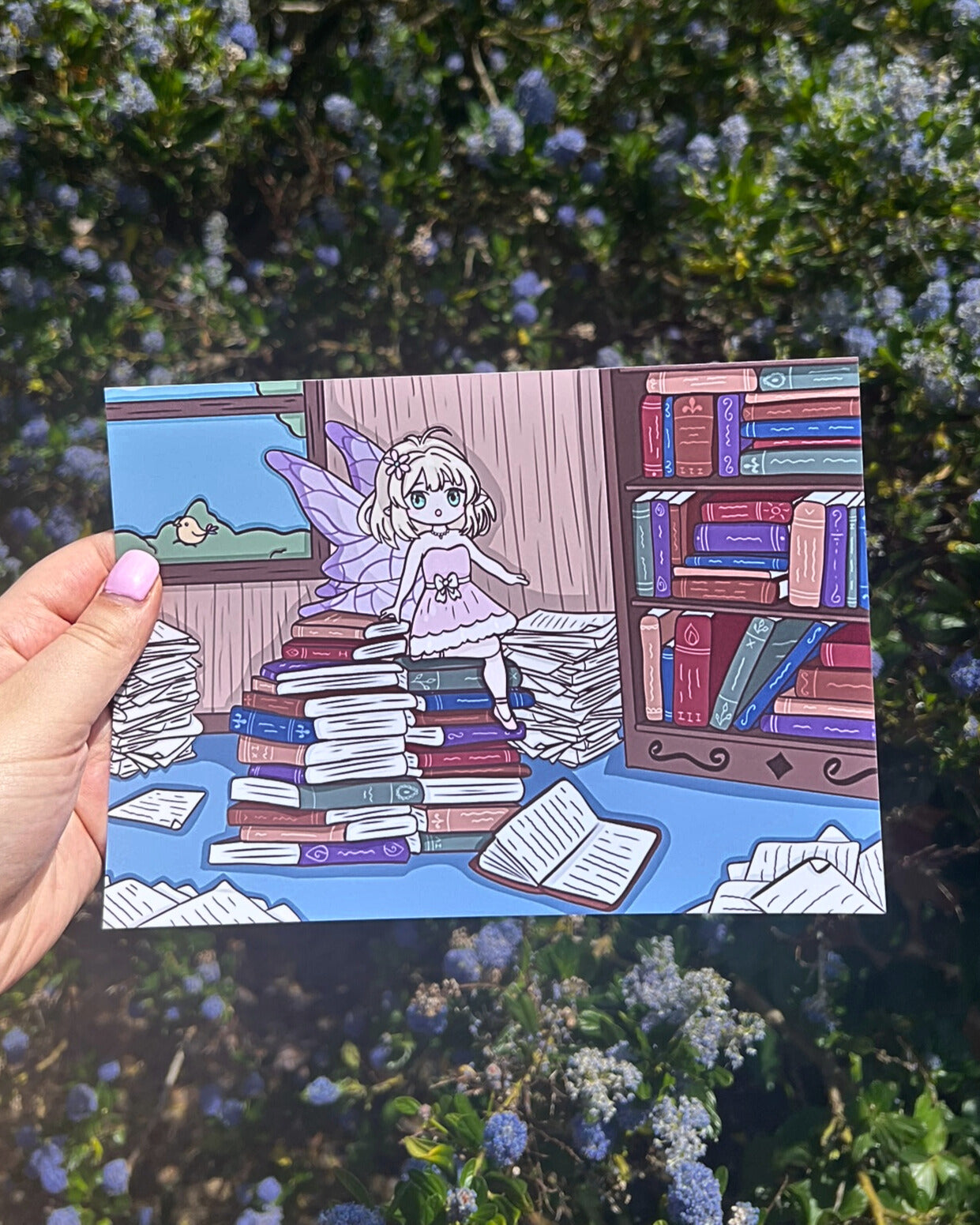 Kiki's Library Art Print