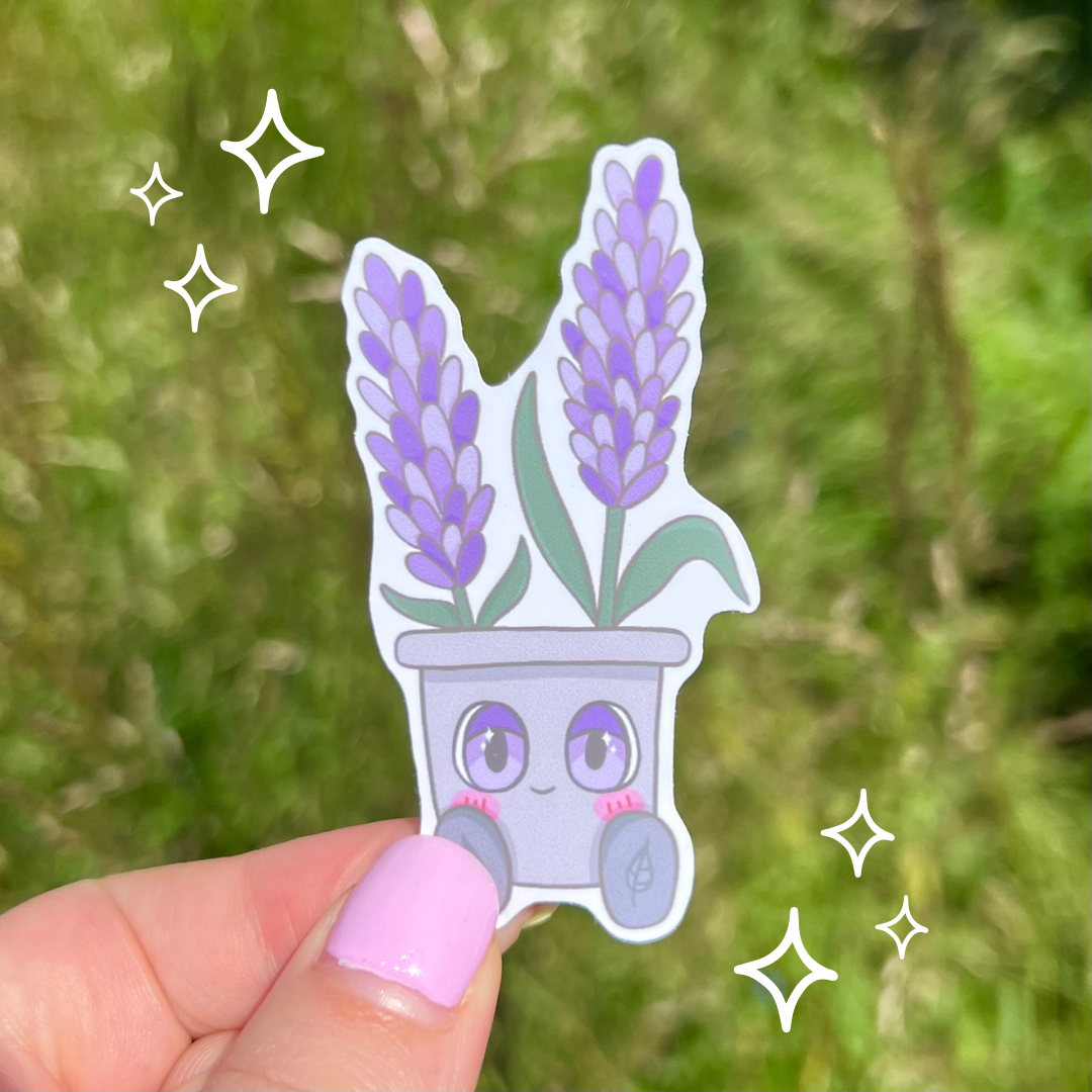 Lavender Plant Pal Sticker