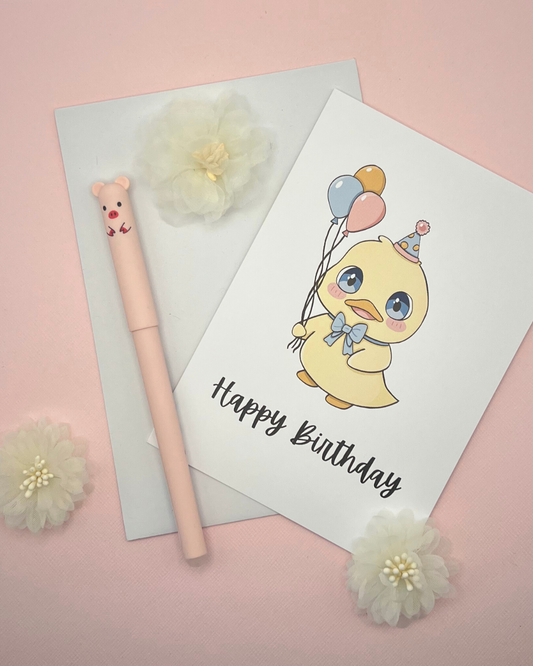 Maxwell the Duck Birthday Card