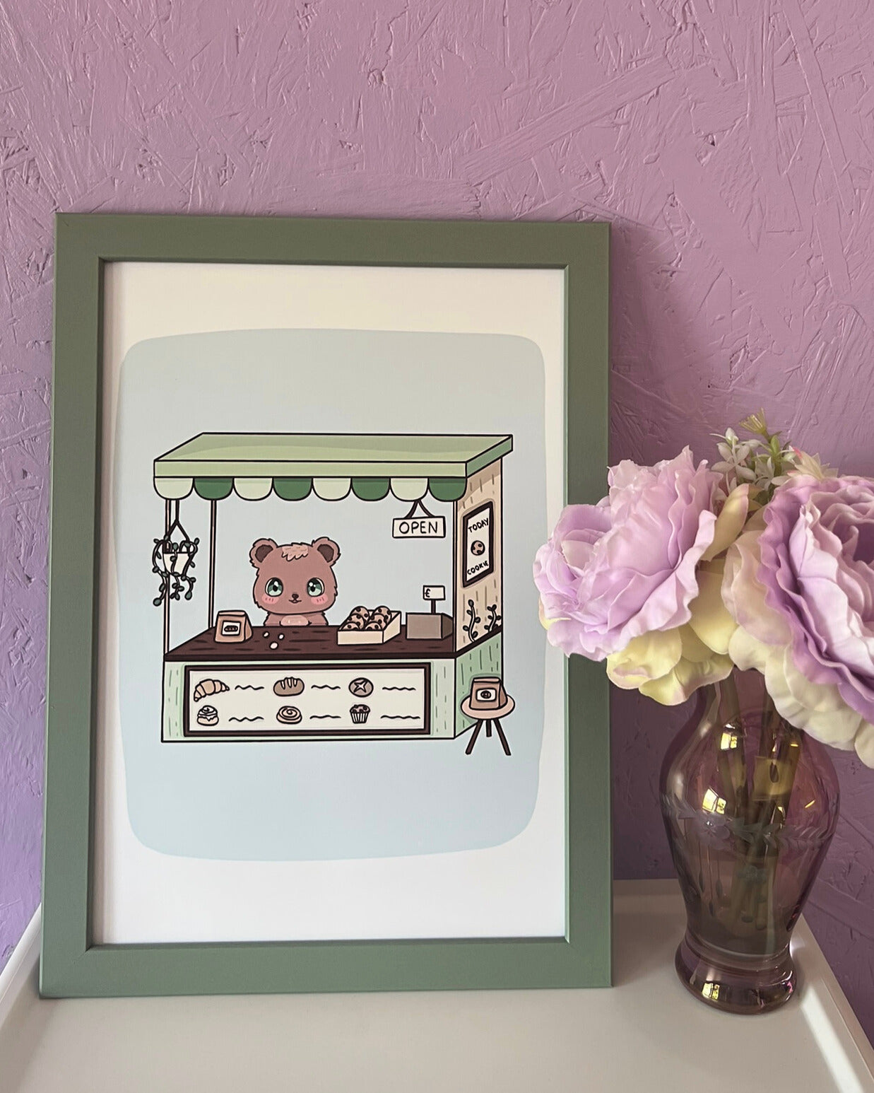 Mishka's Bakery Stall Art Print