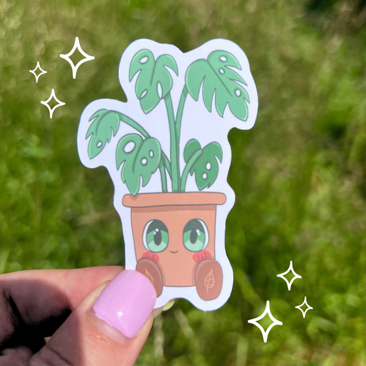Monstera Plant Pal Sticker