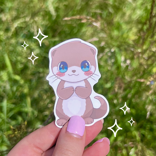 Oscar the Otter Sticker