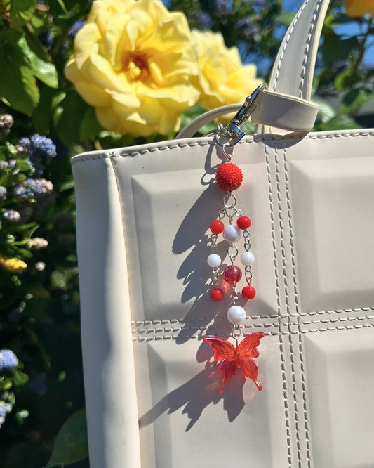 Ruby bag charm