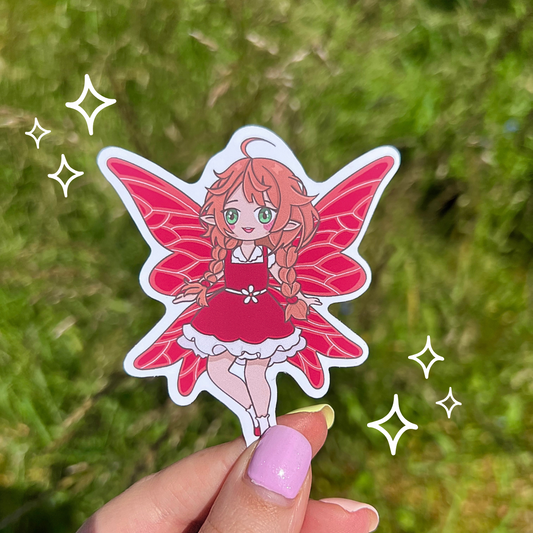 Ruby the Mushroom Fairy Sticker