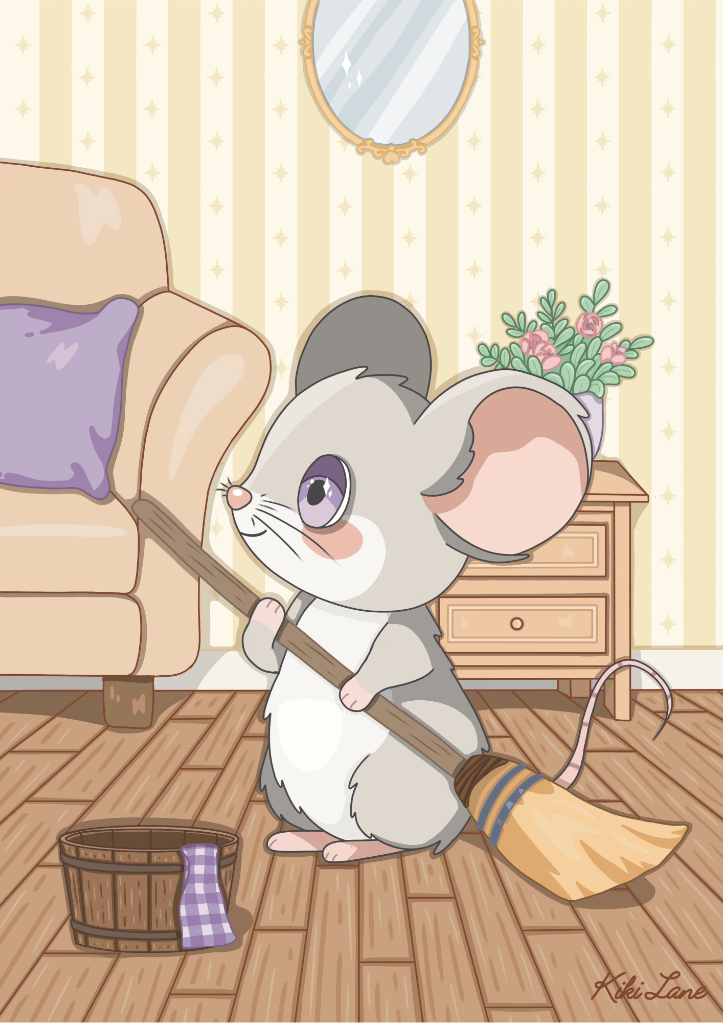 Tiny Cleaner Art Print