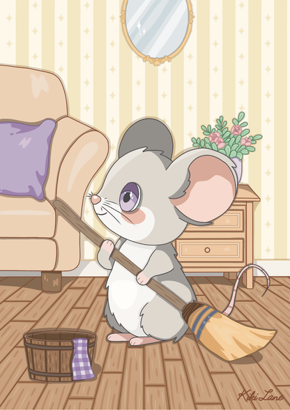 Tiny Cleaner Art Print