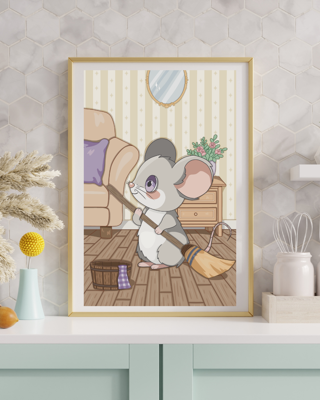 Tiny Cleaner Art Print