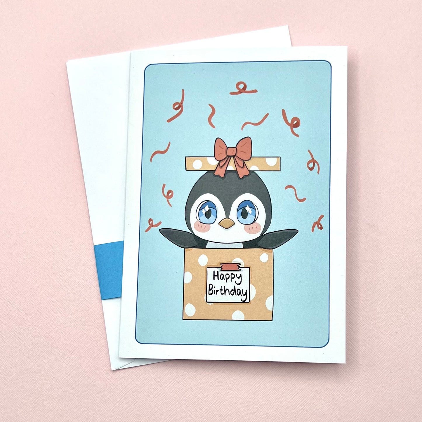 Yukiko the Penguin Birthday card