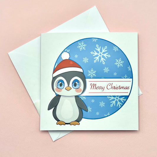 Yukiko the Penguin Christmas Card