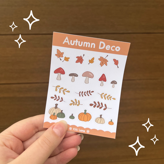 Autumn Deco mini sticker sheet