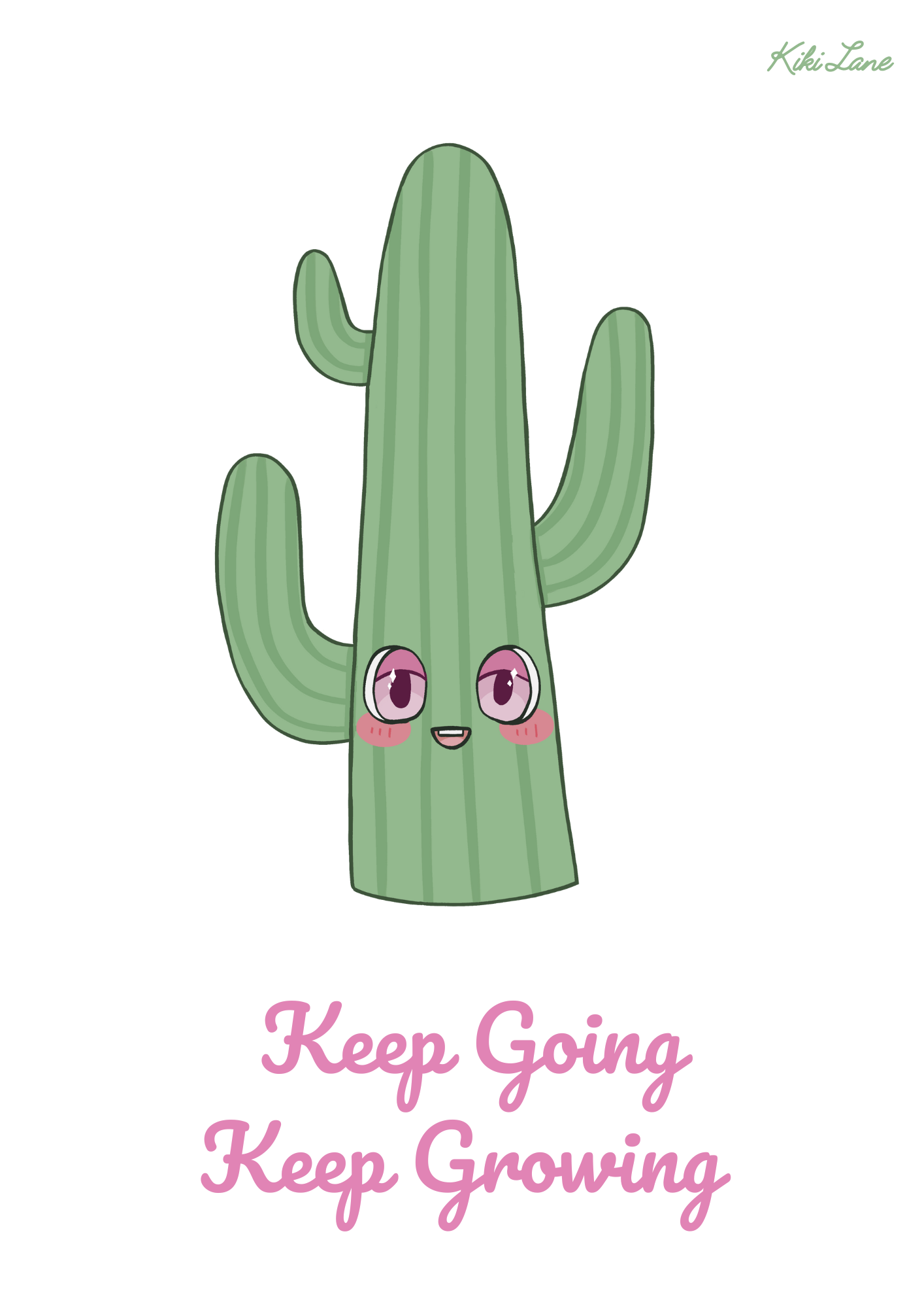 Keep Going, Keep Growing Art Print