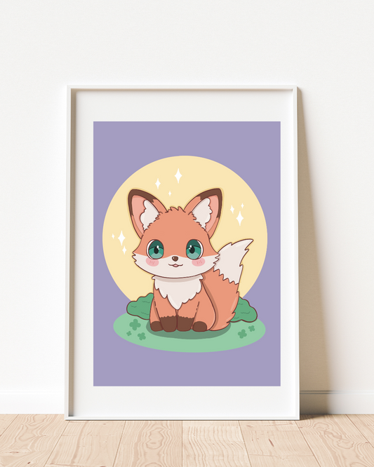 Rowan and the Moon Art Print