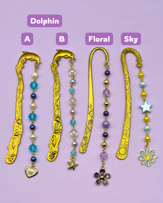 Gold Beaded Bookmark