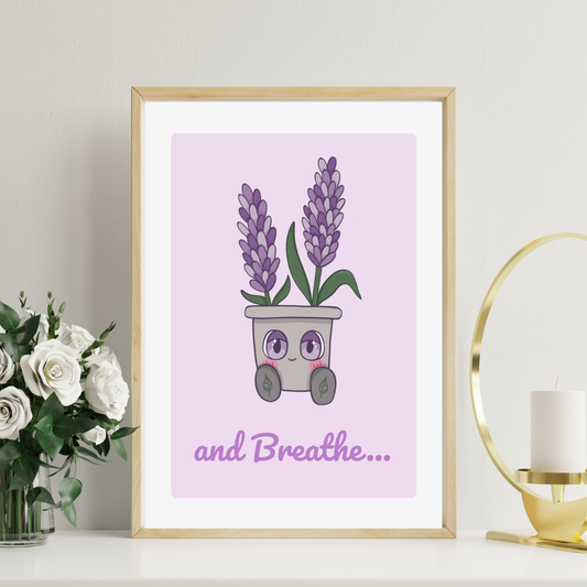 And Breathe Art Print