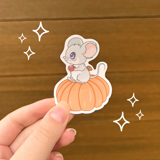 Pumpkin Mouse Sticker