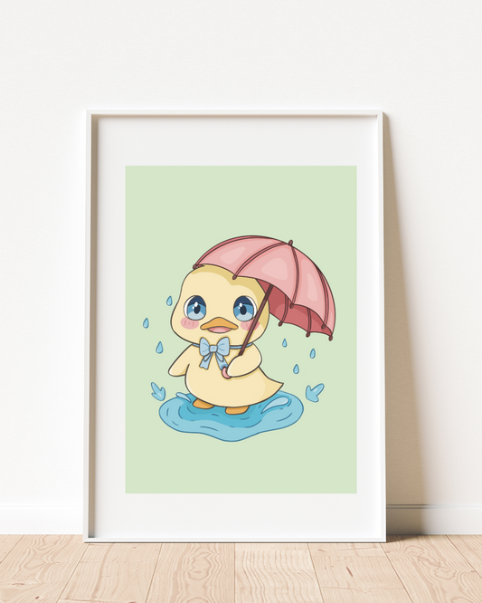 Splashing In Puddles Art Print