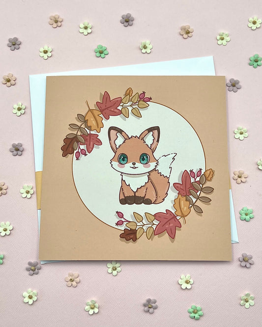 Autumn Fox Greeting Card
