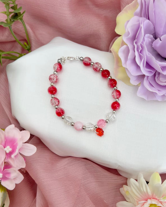 Ruby Glass Bracelet