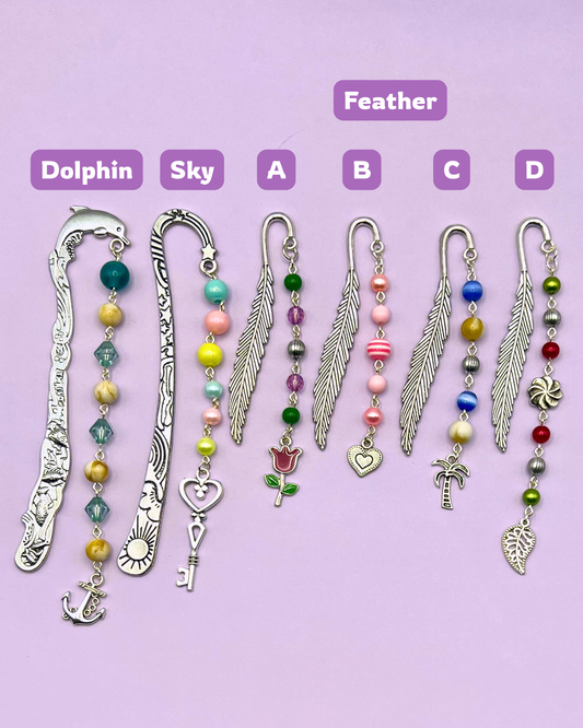 Silver Beaded Bookmark