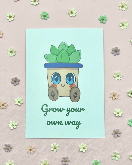 Grow Your Own Way Postcard
